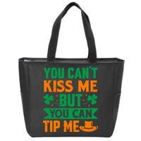 St Patrick's Day Lucky Shamrock Waitress Bartender Waiter Zip Tote Bag