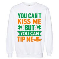 St Patrick's Day Lucky Shamrock Waitress Bartender Waiter Garment-Dyed Sweatshirt