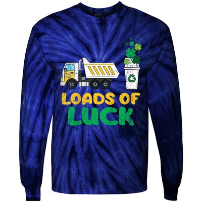 St Patricks Day Loads Of Luck Truck Tie-Dye Long Sleeve Shirt