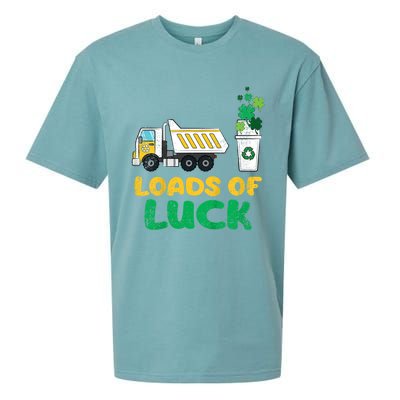 St Patricks Day Loads Of Luck Truck Sueded Cloud Jersey T-Shirt