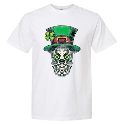 St Patricks Day Mexican Skull Leprechaun Cinco De Mayo Garment-Dyed Heavyweight T-Shirt