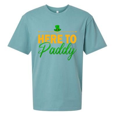 St Patricks Day Here To Paddy Clover Leprechaun Great Gift Sueded Cloud Jersey T-Shirt