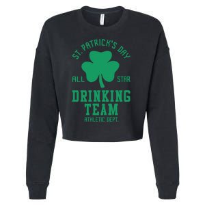 St. Patrick's Day Drinking Team Gift Drink Cropped Pullover Crew