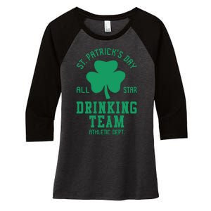 St. Patrick's Day Drinking Team Gift Drink Women's Tri-Blend 3/4-Sleeve Raglan Shirt