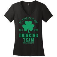 St. Patrick's Day Drinking Team Gift Drink Women's V-Neck T-Shirt