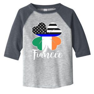 St Patrick's Day Us Flag Irish Police Fiancee Cool Gift Toddler Fine Jersey T-Shirt