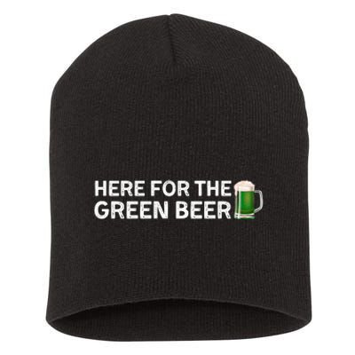 St Patricks Day Beer Shamrock Irish Short Acrylic Beanie