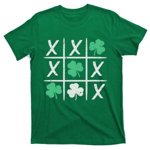 St Patrick's Day TicTacToe Lucky Shamrock T-Shirt