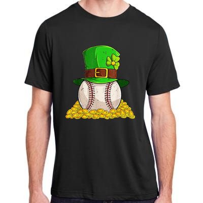 St Patricks Day Baseball Sharmcok Irish Adult ChromaSoft Performance T-Shirt