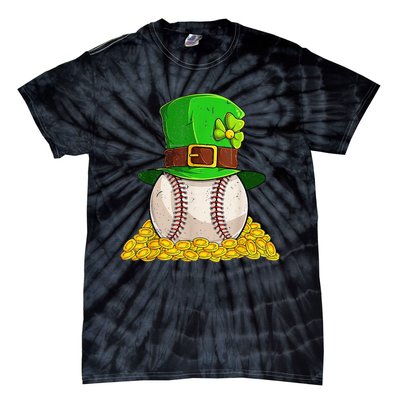 St Patricks Day Baseball Sharmcok Irish Tie-Dye T-Shirt