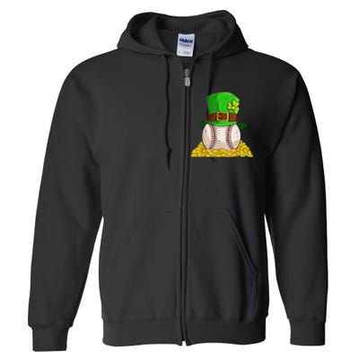 St Patricks Day Baseball Sharmcok Irish Full Zip Hoodie