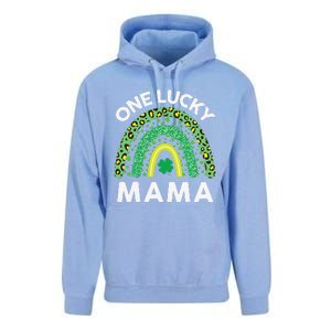 St Patricks Day Gift Women Gift Mommy Leopard One Lucky Mama Unisex Surf Hoodie