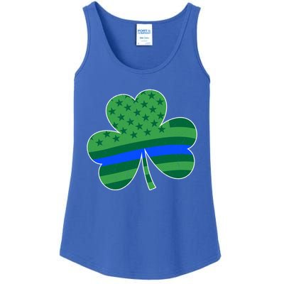 St Patricks Day Shamrock Irish American Police Officer Cop Cute Gift Ladies Essential Tank