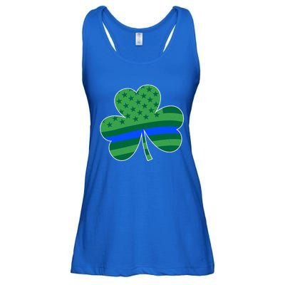 St Patricks Day Shamrock Irish American Police Officer Cop Cute Gift Ladies Essential Flowy Tank