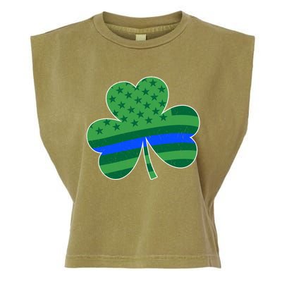 St Patricks Day Shamrock Irish American Police Officer Cop Cute Gift Garment-Dyed Women's Muscle Tee