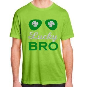 St Patricks Day Lucky Bro Gift Adult ChromaSoft Performance T-Shirt