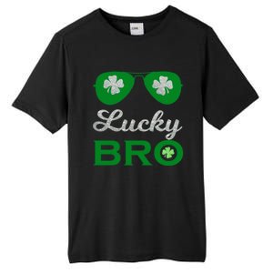 St Patricks Day Lucky Bro Gift Tall Fusion ChromaSoft Performance T-Shirt