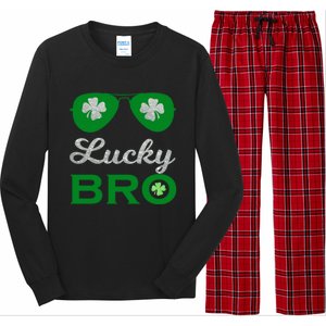 St Patricks Day Lucky Bro Gift Long Sleeve Pajama Set