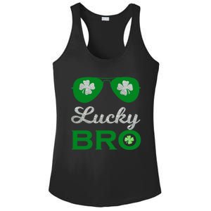 St Patricks Day Lucky Bro Gift Ladies PosiCharge Competitor Racerback Tank