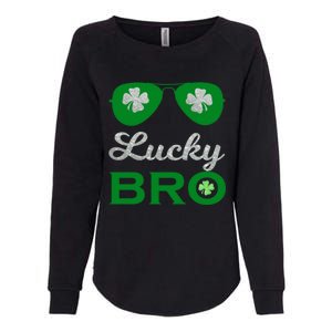 St Patricks Day Lucky Bro Gift Womens California Wash Sweatshirt