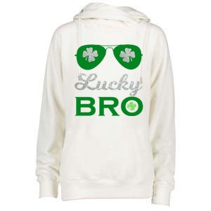 St Patricks Day Lucky Bro Gift Womens Funnel Neck Pullover Hood