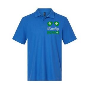 St Patricks Day Lucky Bro Gift Softstyle Adult Sport Polo