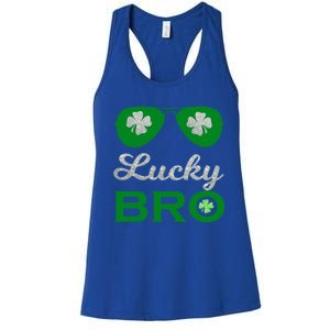 St Patricks Day Lucky Bro Gift Women's Racerback Tank