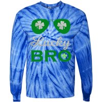 St Patricks Day Lucky Bro Gift Tie-Dye Long Sleeve Shirt