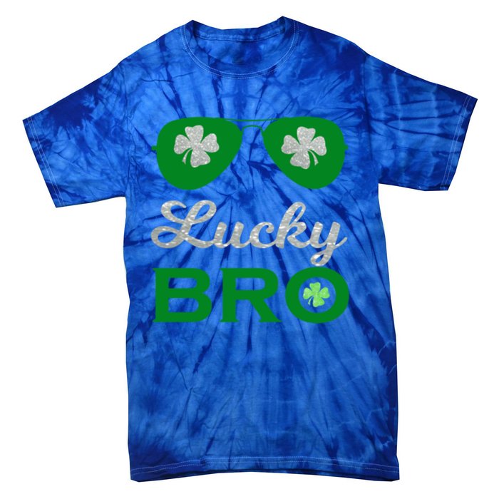 St Patricks Day Lucky Bro Gift Tie-Dye T-Shirt