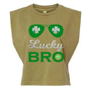 St Patricks Day Lucky Bro Gift Garment-Dyed Women's Muscle Tee