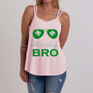 St Patricks Day Lucky Bro Gift Women's Strappy Tank