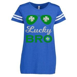 St Patricks Day Lucky Bro Gift Enza Ladies Jersey Football T-Shirt