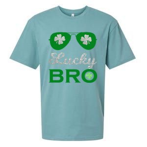 St Patricks Day Lucky Bro Gift Sueded Cloud Jersey T-Shirt