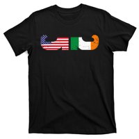 St Patrick's Day Show Your Dual Pride Irish American flags T-Shirt