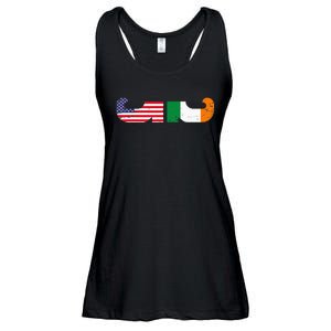 St Patrick's Day Show Your Dual Pride Irish American flags Ladies Essential Flowy Tank