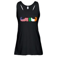 St Patrick's Day Show Your Dual Pride Irish American flags Ladies Essential Flowy Tank