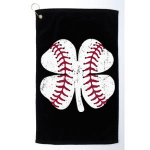 St Patricks Day Shamrock Baseball Saint Paddy's Platinum Collection Golf Towel