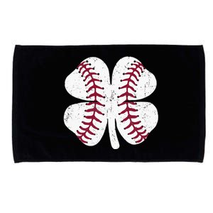 St Patricks Day Shamrock Baseball Saint Paddy's Microfiber Hand Towel