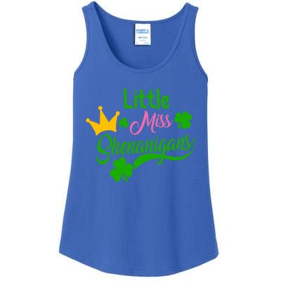 St Patricks Day Little Miss Shenanigans Irish Shamrock Meaningful Gift Ladies Essential Tank