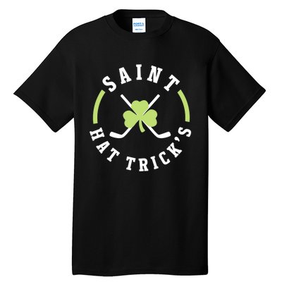 St. Patricks Day Hockey Shirt Saint Hat Trick's Day Tall T-Shirt