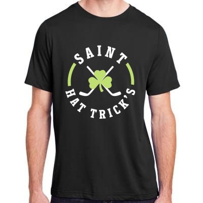 St. Patricks Day Hockey Shirt Saint Hat Trick's Day Adult ChromaSoft Performance T-Shirt