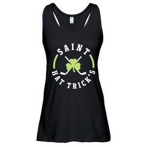 St. Patricks Day Hockey Shirt Saint Hat Trick's Day Ladies Essential Flowy Tank