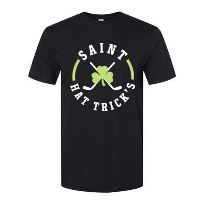 St. Patricks Day Hockey Shirt Saint Hat Trick's Day Softstyle CVC T-Shirt