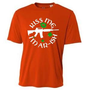 St Patricks Day Kiss Me Im Arish Ar Gun Cooling Performance Crew T-Shirt