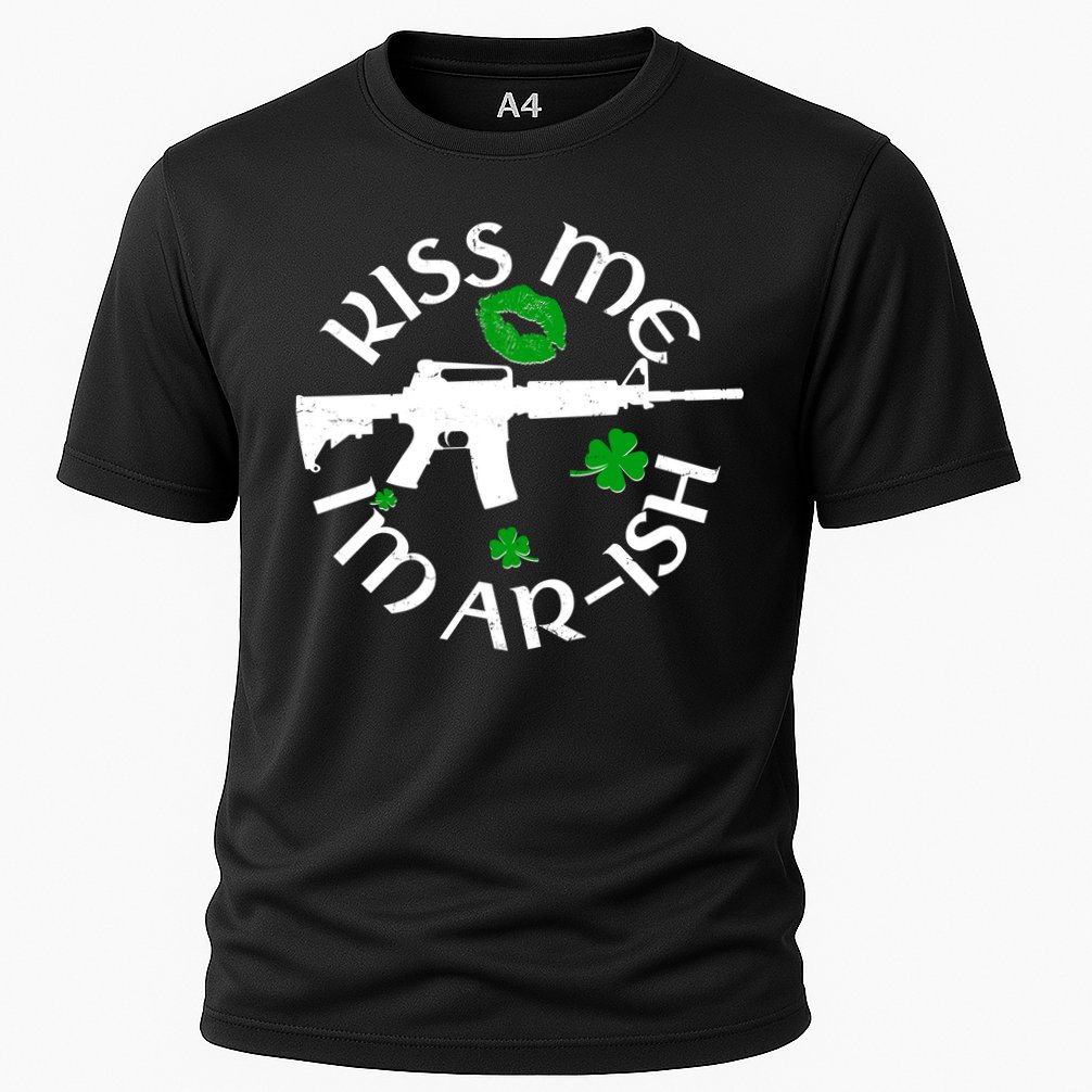 St Patricks Day Kiss Me Im Arish Ar Gun Cooling Performance Crew T-Shirt