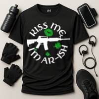 St Patricks Day Kiss Me Im Arish Ar Gun Cooling Performance Crew T-Shirt