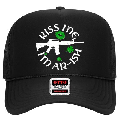 St Patricks Day Kiss Me Im Arish Ar Gun Trucker Hat