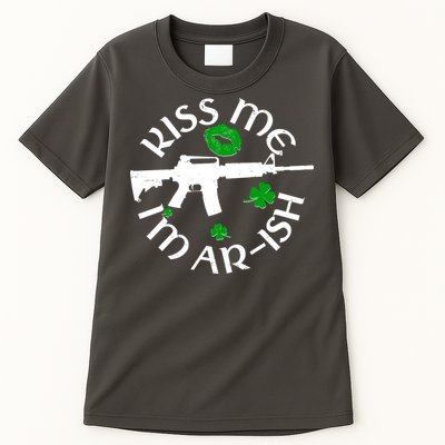 St Patricks Day Kiss Me Im Arish Ar Gun Tall T-Shirt
