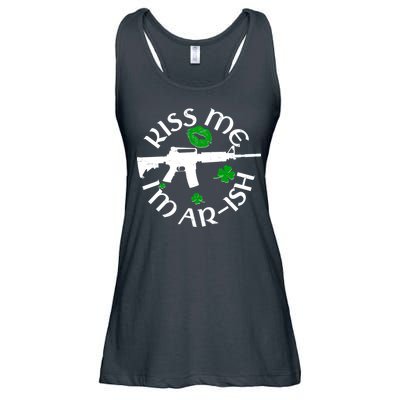 St Patricks Day Kiss Me Im Arish Ar Gun Ladies Essential Flowy Tank