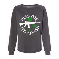 St Patricks Day Kiss Me Im Arish Ar Gun Womens California Wash Sweatshirt